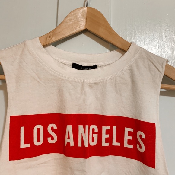 Forever 21 Women’s “Los Angeles” Crop Top - Picture 2 of 3